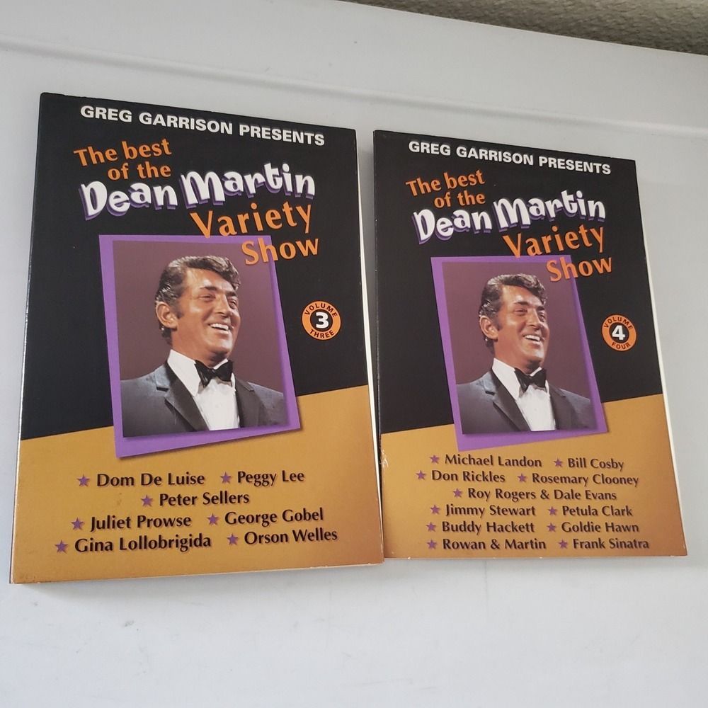 The Best of the Dean Martin Variety Show DVD Vol 3 & 4 Greg Garrison 2003 Set